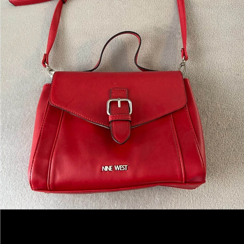 Red Nine West Crossbody Handbag